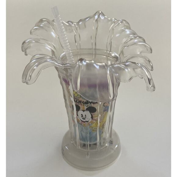 Walt Disney WORLD OF COLOR Cup Light Up Waves Tumbler California Adventure LOT 2 - Picture 2 of 14